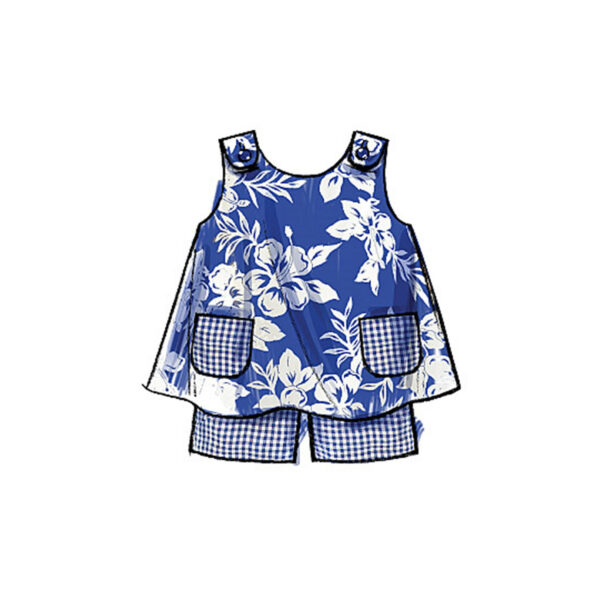 McCall's Schnittmuster M5416 - Kombination - Kleidchen und Hose - für Baby und Kleinkind – Bild 6