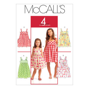 McCall's Schnittmuster M5613 - Kleid - Trägerkleid - Hängerkleid für Kinder