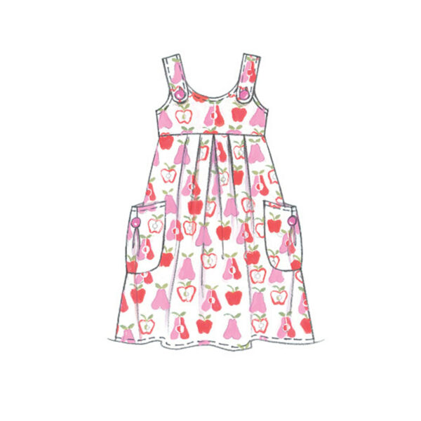 McCall's Schnittmuster M5613 - Kleid - Trägerkleid - Hängerkleid für Kinder – Bild 6