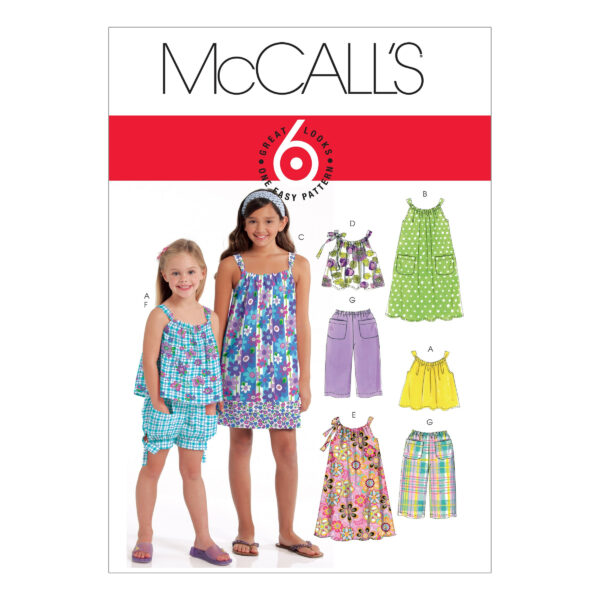 McCall's Schnittmuster M5797 - Kombination - Kinderkleider, Shirts & Shorts
