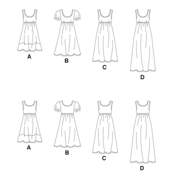 McCall's Schnittmuster M5893 - Kleid - Kleider in verschiedenen Längen – Bild 8