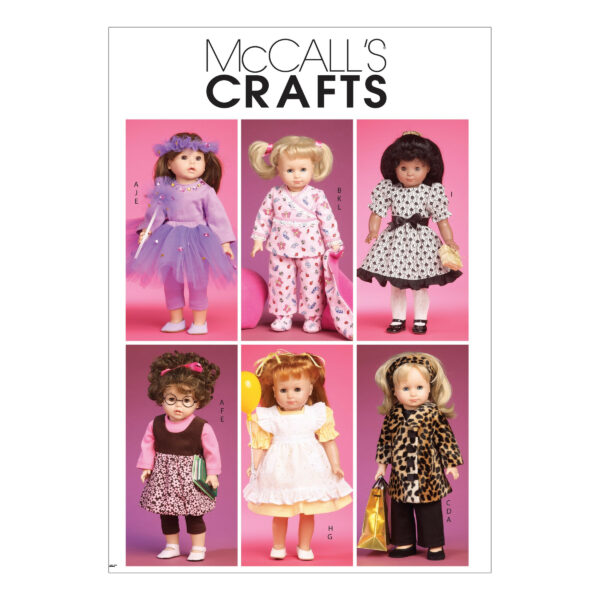 McCall's Schnittmuster M6005 - Puppenkleider für 45 cm Puppengröße