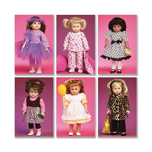 McCall's Schnittmuster M6005 - Puppenkleider für 45 cm Puppengröße – Bild 2