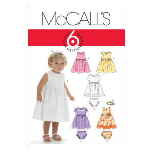 McCall's Schnittmuster M6015 - Kombination - Kleidchen, Höschen und Haarband