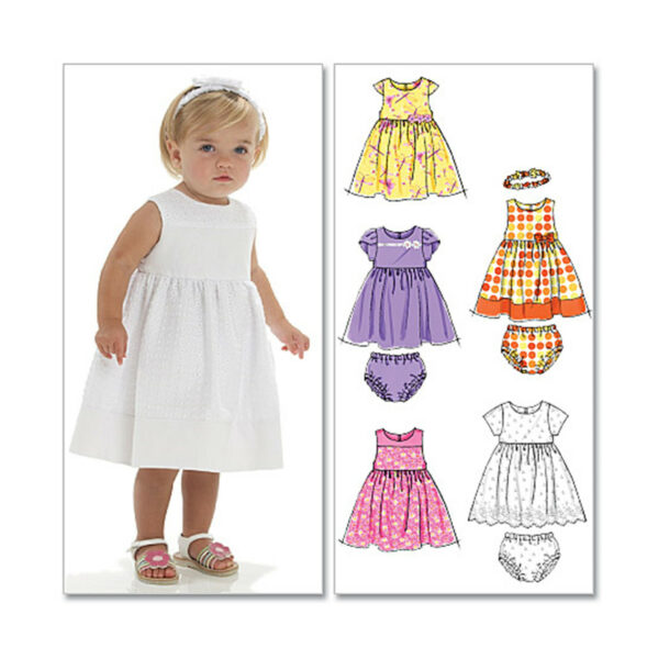 McCall's Schnittmuster M6015 - Kombination - Kleidchen, Höschen und Haarband – Bild 2