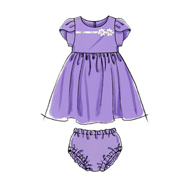McCall's Schnittmuster M6015 - Kombination - Kleidchen, Höschen und Haarband – Bild 7