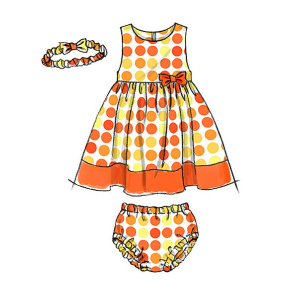 McCall's Schnittmuster M6015 - Kombination - Kleidchen, Höschen und Haarband – Bild 8