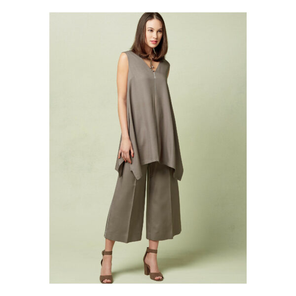 Vogue Schnittmuster V1550 - Pullover-Tunika mit unregelmäßigem Saum und weiten Hosen – Bild 4
