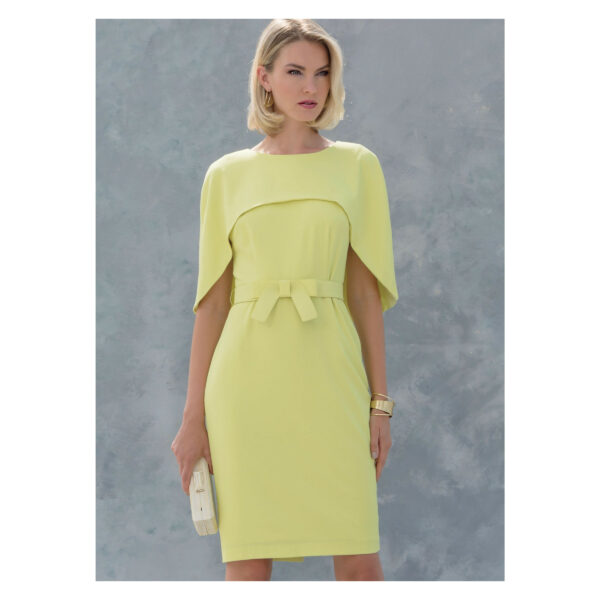 Vogue Schnittmuster V1579 - Kleid - gefüttertes Kleid mit angesetztem Umhang – Bild 2