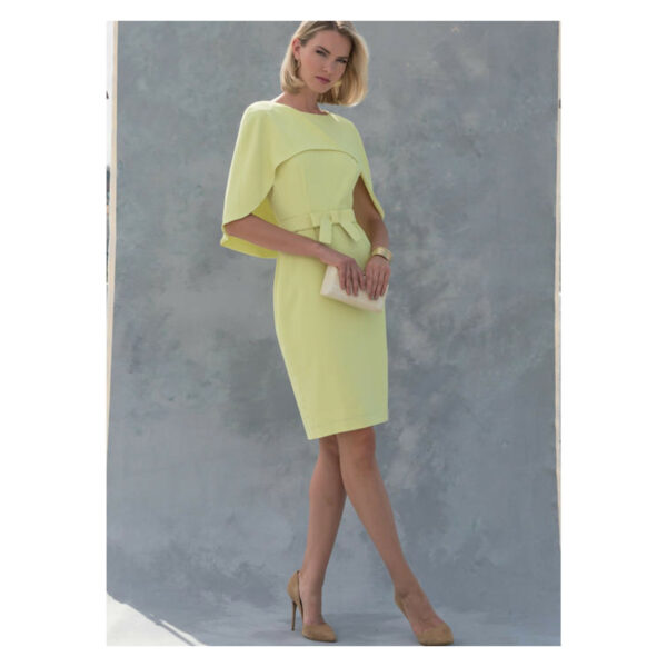 Vogue Schnittmuster V1579 - Kleid - gefüttertes Kleid mit angesetztem Umhang – Bild 4