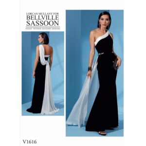 Vogue Schnittmuster V1616 - Kleid - Abendkleid im One Shoulder Design