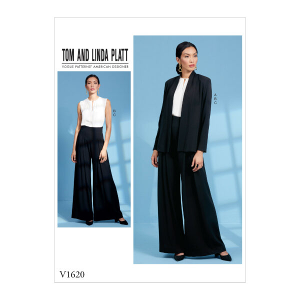 Vogue Schnittmuster V1620 - Kombination - Jacke, Top und Hose
