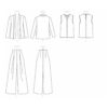 Vogue Schnittmuster V1620 - Kombination - Jacke, Top und Hose – Bild 8