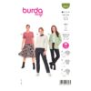 Burda Style Schnittmuster Nr. 6053 - Weste - Cardigan mit Rundhalsausschnitt
