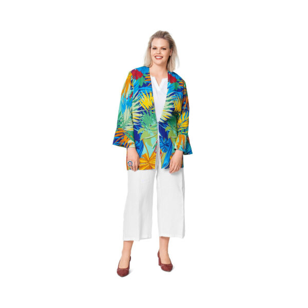 Burda Style Schnittmuster Nr. 6107 - Mantel - Blusenjacke - Leichte Sommerjacke - +Größe – Bild 5