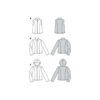 Burda Style Schnittmuster Nr. 6114 - Weste und Jacken mit und ohne Kapuze – Bild 12