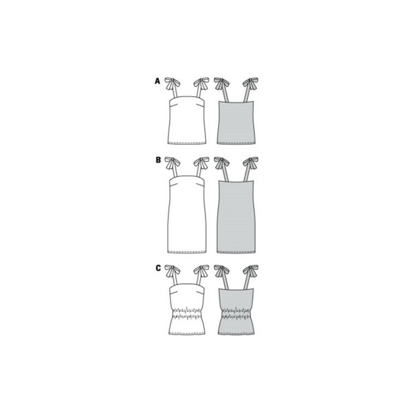 Burda Style Schnittmuster Nr. 6121 - Trägertops und Trägerkleid – Bild 12