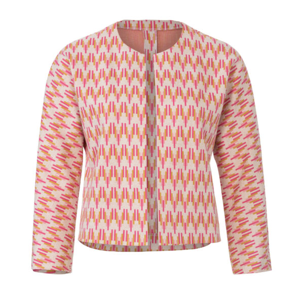 Burda Style Schnittmuster Nr. 6123 - Kragenlose Jacke in verschiedenen Variation – Bild 3