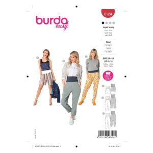 Burda Style Schnittmuster Nr. 6124 - Hosen aus Bündchenware