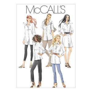 McCall's Schnittmuster M6124 - Blusen und Shirts - in 3 Längen