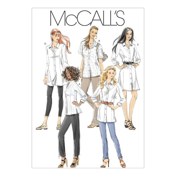 McCall's Schnittmuster M6124 - Blusen und Shirts - in 3 Längen