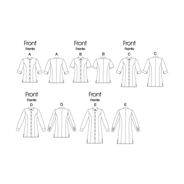 McCall's Schnittmuster M6124 - Blusen und Shirts - in 3 Längen – Bild 10