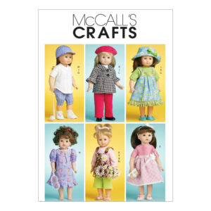 McCall's Schnittmuster M6137 - Puppenkleider für 45 cm Puppengröße