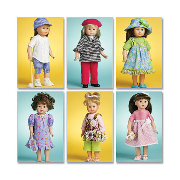 McCall's Schnittmuster M6137 - Puppenkleider für 45 cm Puppengröße – Bild 2