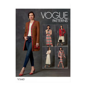 Vogue Schnittmuster V1643 - Kombination - Jacke, Kleid und Rock