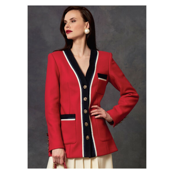 Vogue Schnittmuster V1643 - Kombination - Jacke, Kleid und Rock – Bild 6