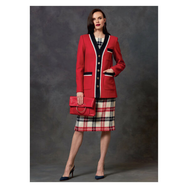 Vogue Schnittmuster V1643 - Kombination - Jacke, Kleid und Rock – Bild 7