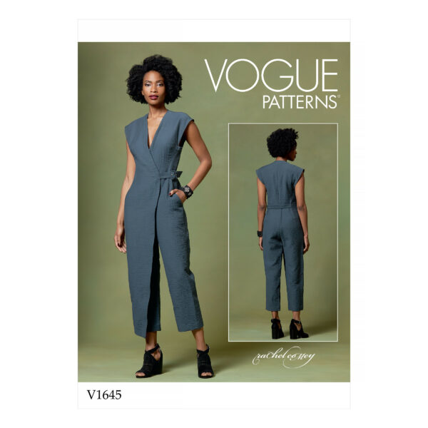 Vogue Schnittmuster V1645 - Overall - ärmellos - Wickeloptik