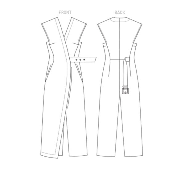 Vogue Schnittmuster V1645 - Overall - ärmellos - Wickeloptik – Bild 6
