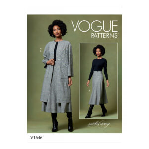 Vogue Schnittmuster V1646 - Rock - Kurzmantel - Longjacke