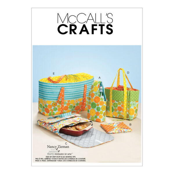 McCall's Schnittmuster M6338 - Taschen - Picknickset - 5 Varianten