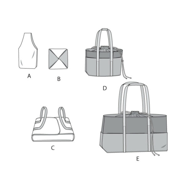 McCall's Schnittmuster M6338 - Taschen - Picknickset - 5 Varianten – Bild 5