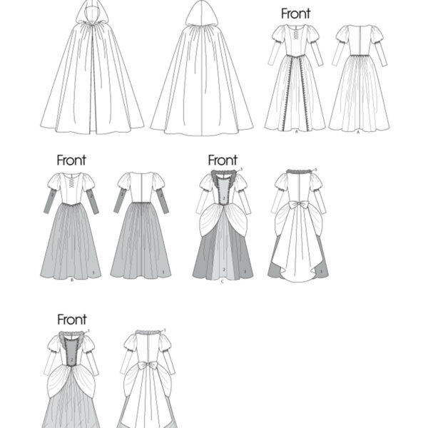 McCall's Schnittmuster M6420 - Kostüm - Prinzessin - Karneval - Fasching – Bild 11