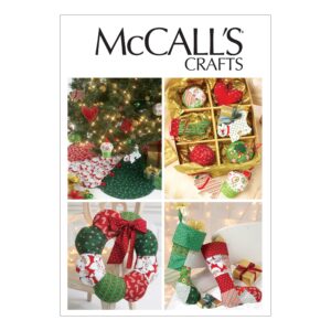 McCall's Schnittmuster M6453 - Weihnachtsdeko - Kranz - Stiefel - Baumbehang