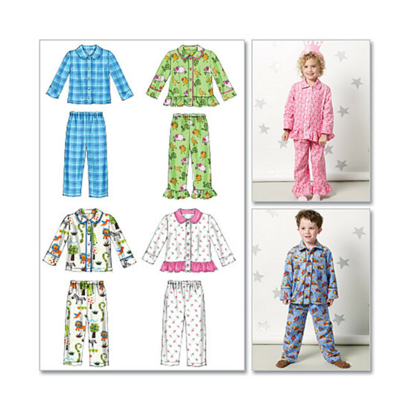 McCall's Schnittmuster M6458 - Schlafanzug für Mädchen und Jungen – Bild 2