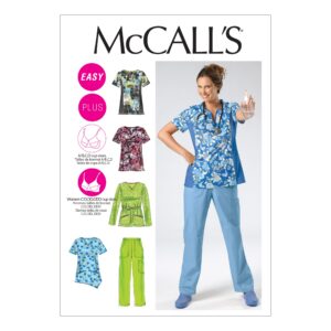 McCall's Schnittmuster M6473 - Arbeitsbekleidung - für Krankenschwestern & Pflegepersonal