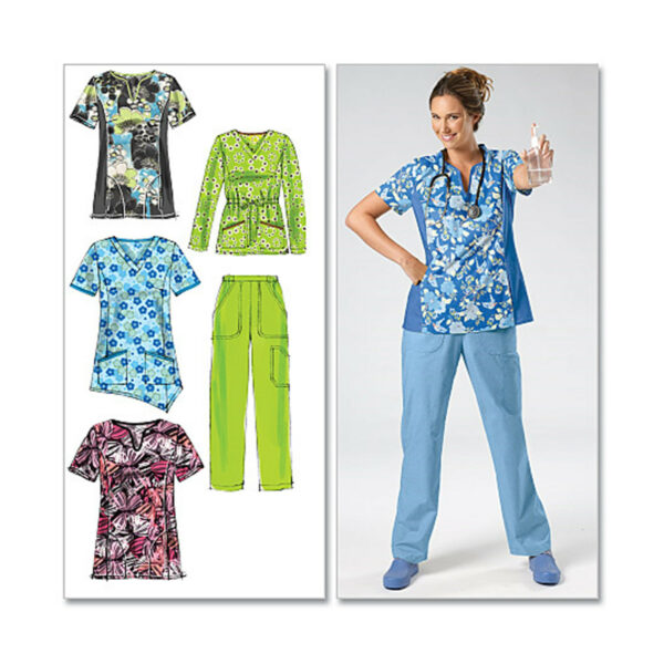 McCall's Schnittmuster M6473 - Arbeitsbekleidung - für Krankenschwestern & Pflegepersonal – Bild 2