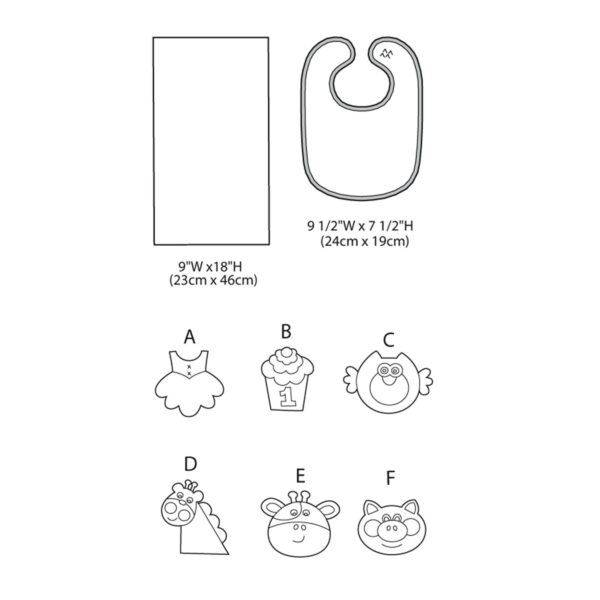 McCall's Schnittmuster M6478 - Babylätzchen und Spucktücher – Bild 11