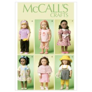 McCall's Schnittmuster M6526 - Puppenkleider - Auswahl für Puppen von 46 cm