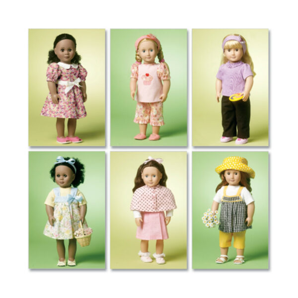 McCall's Schnittmuster M6526 - Puppenkleider - Auswahl für Puppen von 46 cm – Bild 2