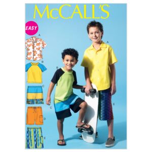McCall's Schnittmuster M6548 - Hemd - Short - Shirt - Jungen