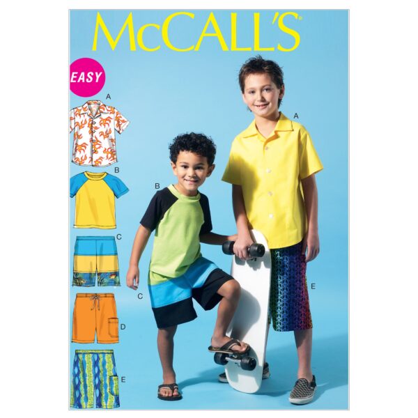 McCall's Schnittmuster M6548 - Hemd - Short - Shirt - Jungen