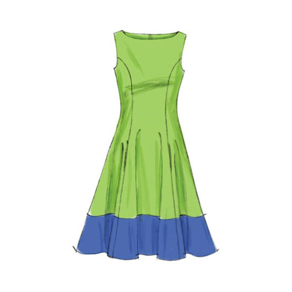 McCall's Schnittmuster M6741 - Kleid - ärmellos -Teilungsnaht – Bild 4