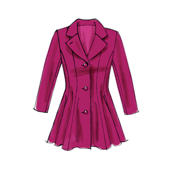 McCall's Schnittmuster M6800 - Jacke - Mantel - glockiges Unterteil – Bild 8