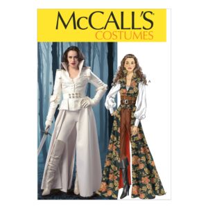 McCall's Schnittmuster M6819 - Larp - Fantasy - Cosplay - Kleid - Mantel