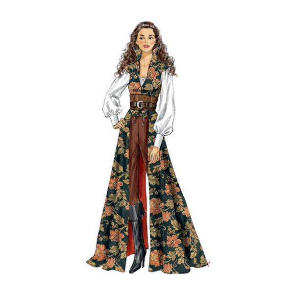McCall's Schnittmuster M6819 - Larp - Fantasy - Cosplay - Kleid - Mantel – Bild 6